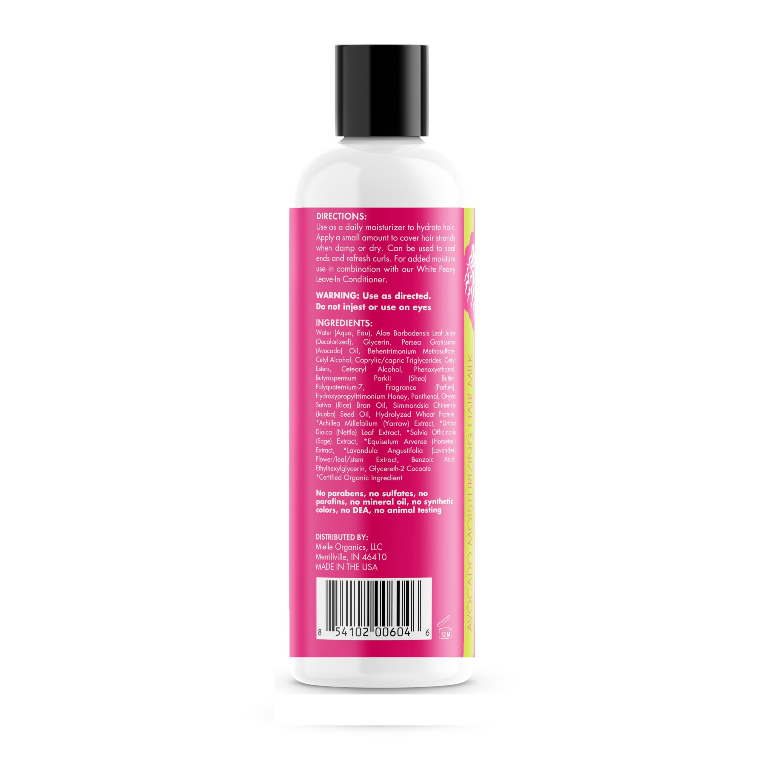 Mielle Organics Avocado Hair Milk for All Hair Types, Moisturizing Lotion for Dry Hair, 8 Ounces - Image 7