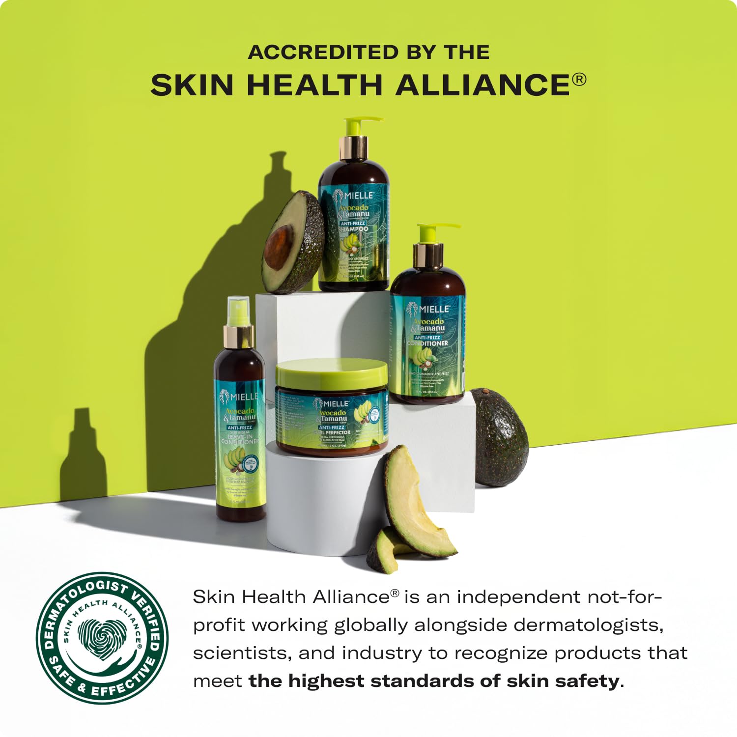 Mielle Organics Avocado & Tamanu Hair Leave In Conditioner Spray for Frizz Control - Smoothing Detangler & Anti Frizz Treatment for Dry, Damaged Styles - Nourishes Scalp for Soft, Shiny Strands - 8 oz - Image 6