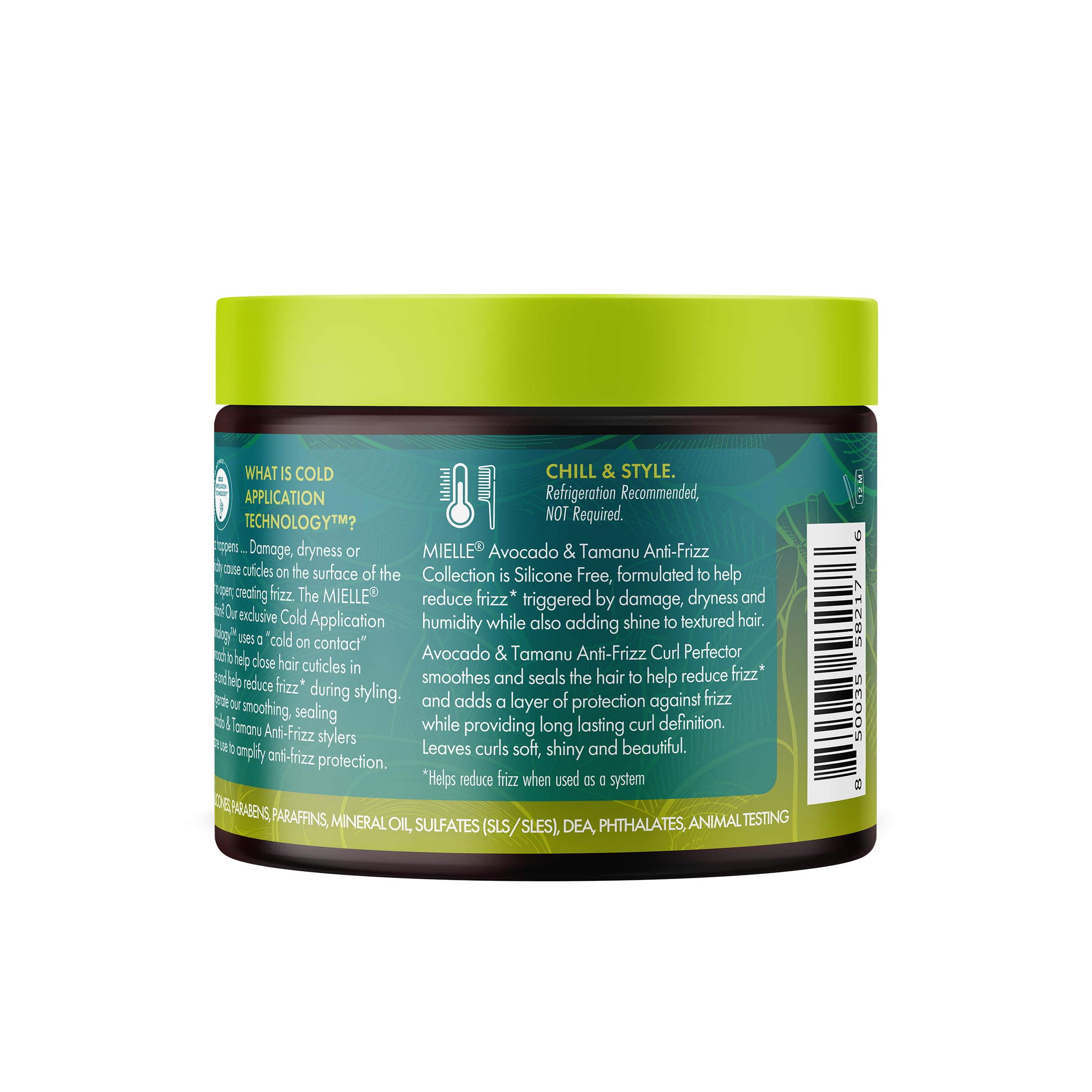 Mielle Organics Avocado & Tamanu Anti-Frizz Curl Cream for Textured Hair - Smoothing & Defining Cream to Lock In Moisture & Enhance Shine - Curly Hair Styling Products for Women & Men, 12oz - Image 9