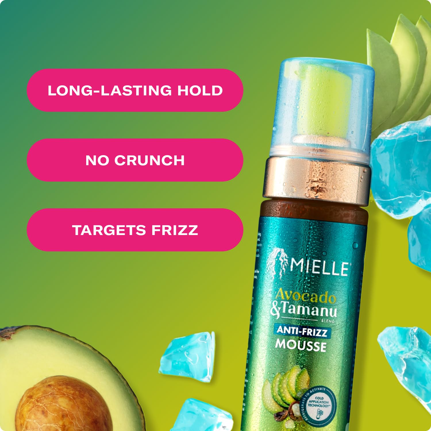 Mielle Anti-Frizz Set for Curly Hair - Shampoo, Conditioner, Curl Cream, Leave-In Conditioner, Mousse (5 Products) - Image 7