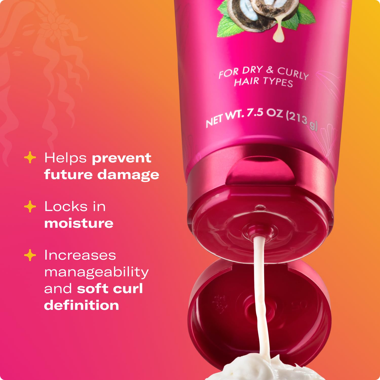Mielle Full Babassu Mint Damage Repair Routine - Shampoo, Deep Conditioner, Leave-In, Bond Treatment, Curl Cream (5 Products) - Image 7