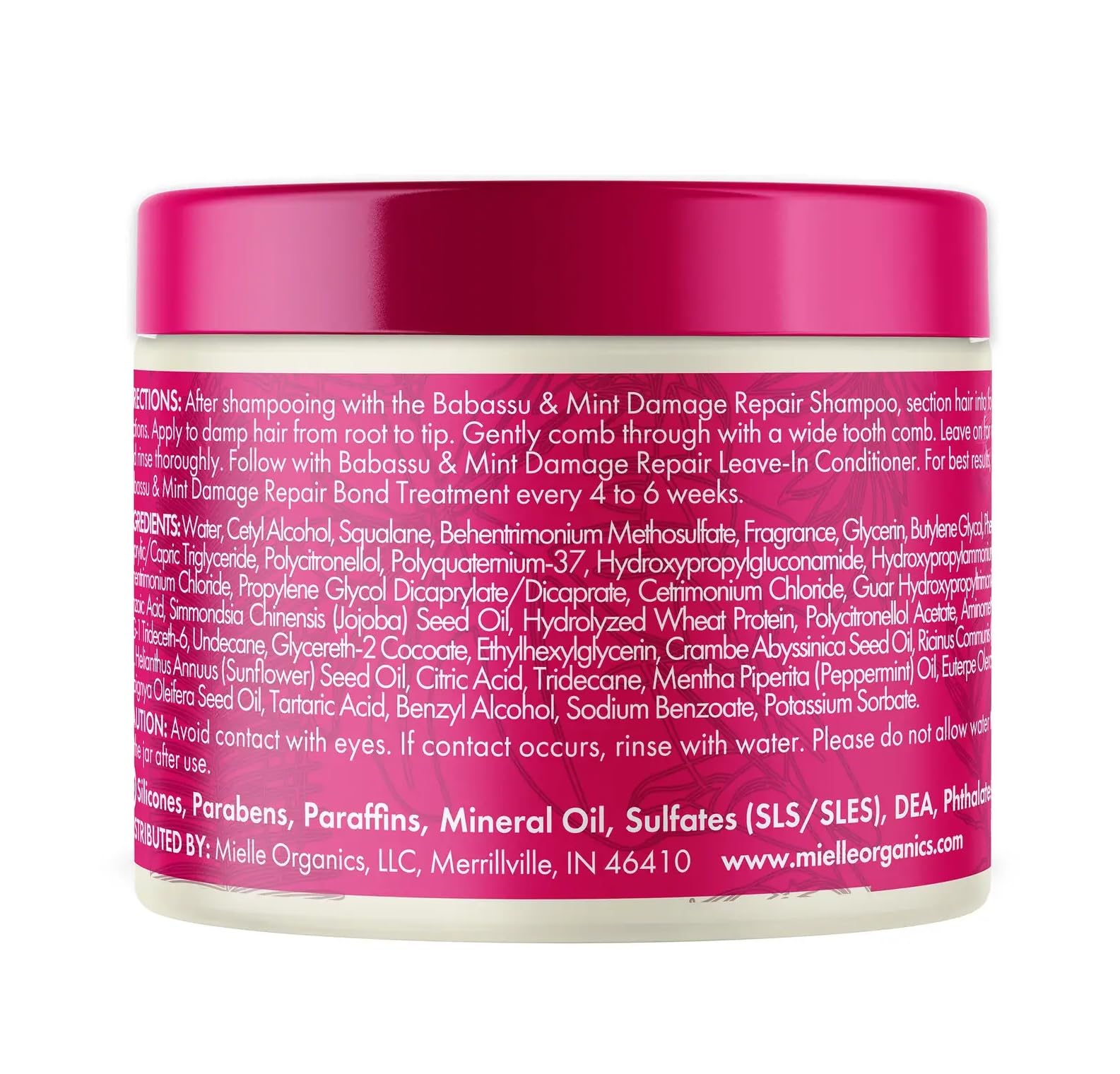 Mielle Organics Babassu & Mint Damage Repair Bond Treatment for Chemical and Heat Damaged Hair, 5.5 Ounce - Image 6