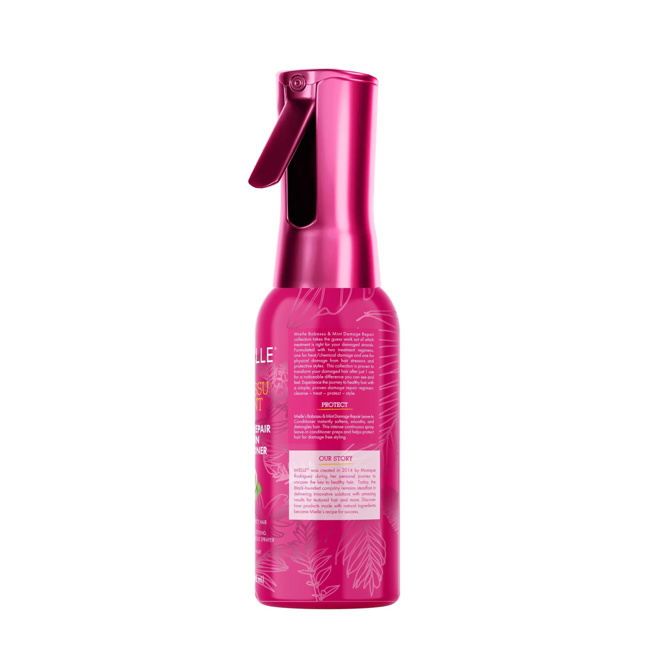 Mielle Organics Babassu & Mint Damage Repair Leave-In Conditioner for Damage Free Styling, 6.7 Ounce - Image 8