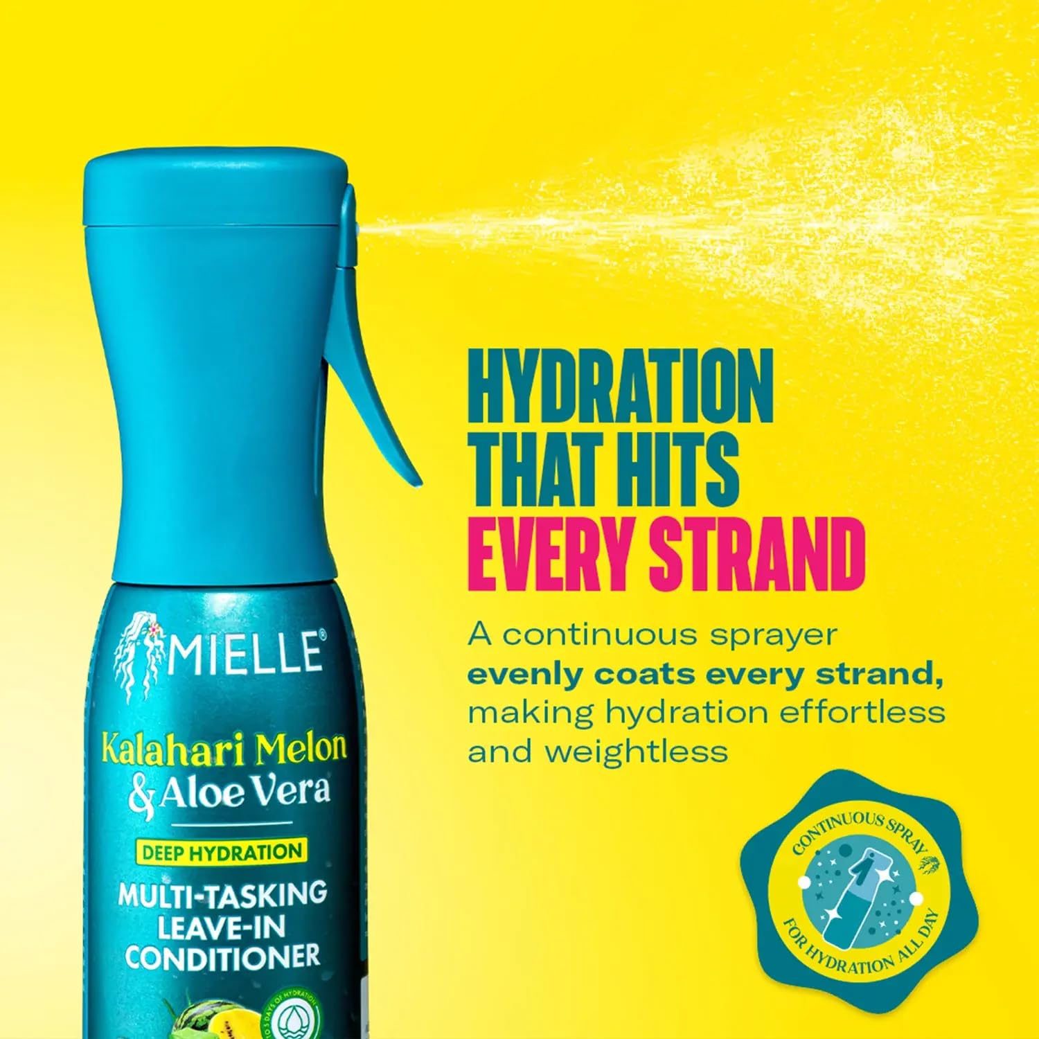 Mielle Organics Braid Refresh Duo - Rosemary Mint No Rinse Scalp & Edge Cleansing Oil infused with Biotin + Kalahari Melon & Aloe Leave-In Conditioner (2 Products) - Image 5