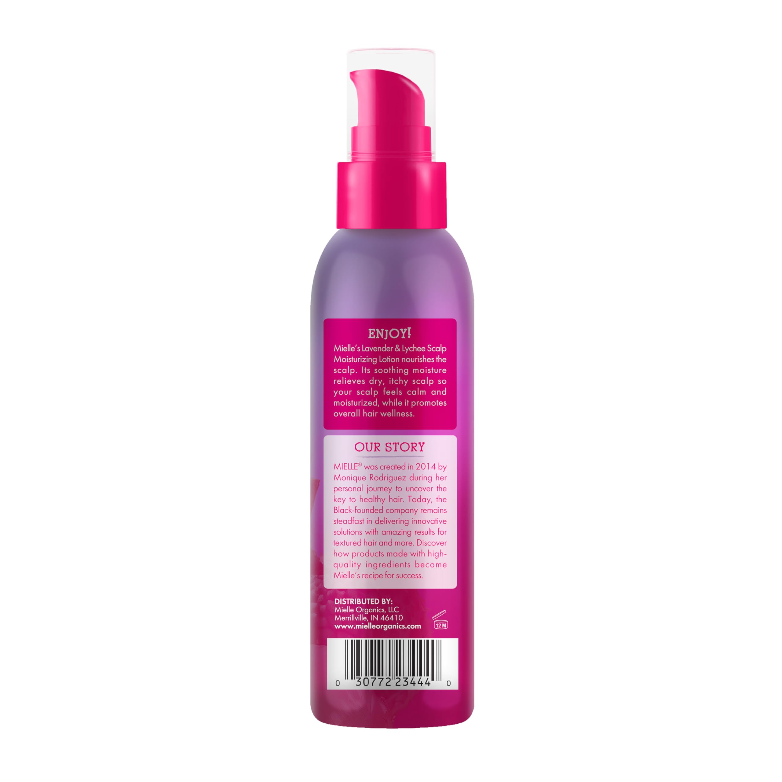 Mielle Organics Lavender & Lychee Scalp Moisturizing Lotion, Leave-In Treatment for Dry Itchy Scalp, Lightweight Scalp Moisturizer with Niacinamide Aloe Menthol, Protective Styles, 4 fl oz - Image 9