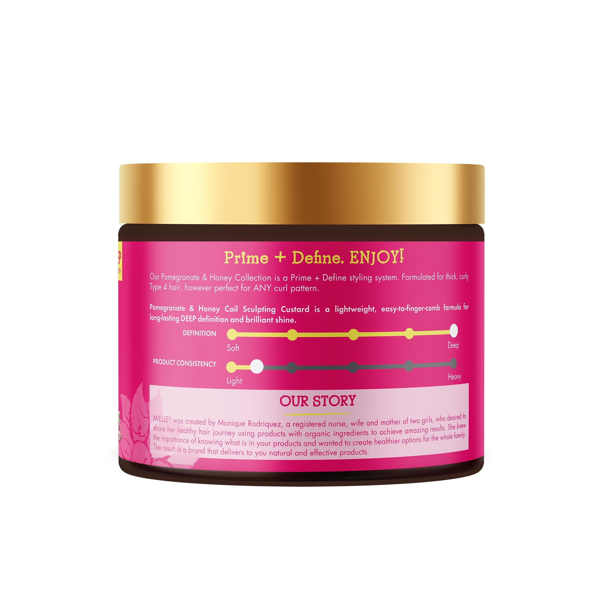 Mielle Organics Pomegranate & Honey Curl Cream - Coil & Curl Defining Hair Cream for Type 4 Hair - Hydrates, Controls Frizz, Conditions & Adds Shine (12 Fl Oz) - Image 7