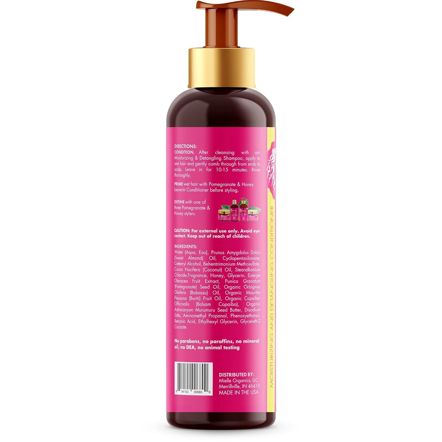 Mielle 4C Bundle - Shampoo, Conditioner, Leave-In Conditioner, Curl Gel Cream (4 Products) - Image 8