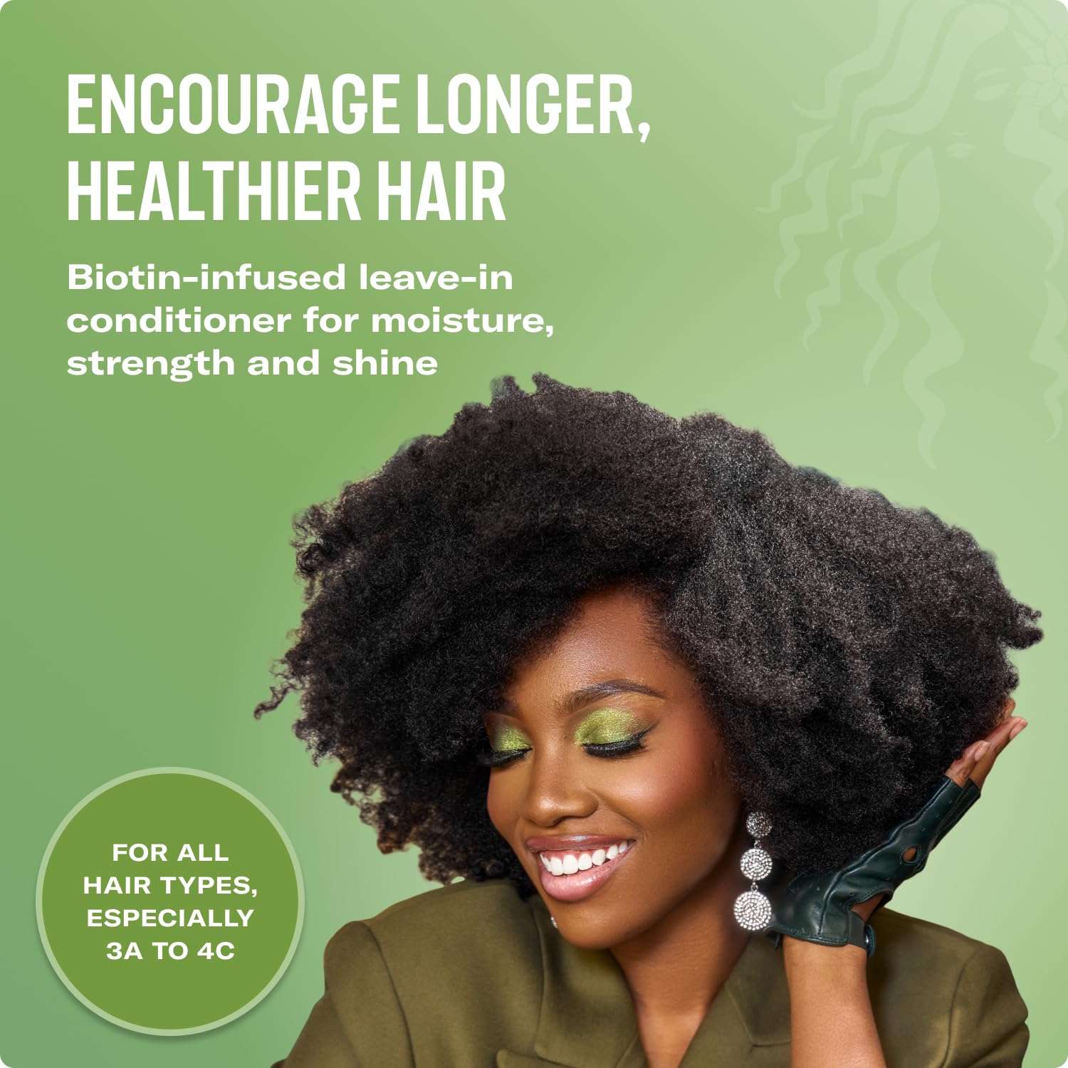 Mielle Organics Rosemary Mint Strengthening Leave In Conditioner for Curly Hair - Hydrating Hair Moisturizer Infused with Biotin to Soften, Protect & Boost Shine (12 Oz) - Image 3