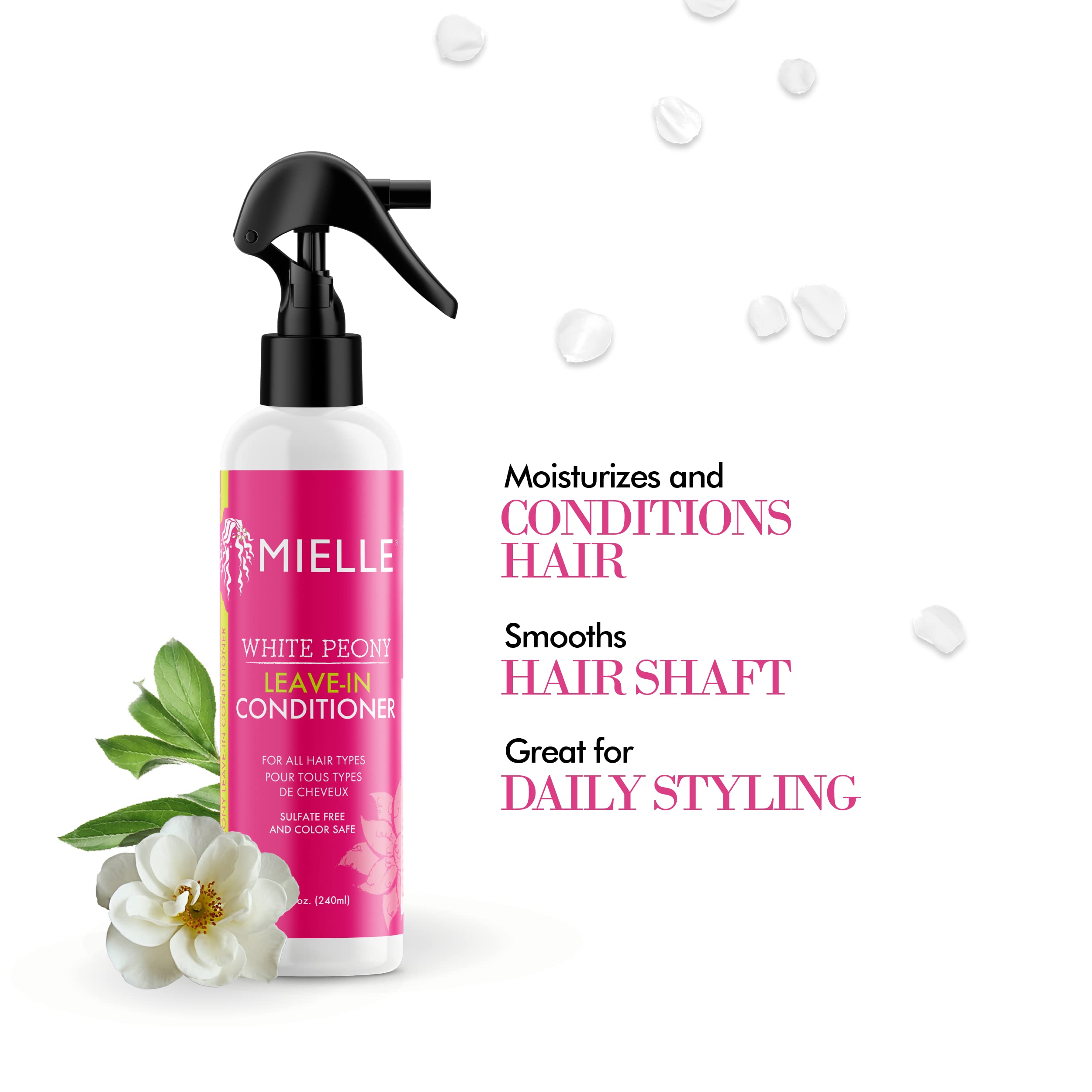 Mielle Locs Regimen - Rosemary Mint Scalp & Hair Oil, Shampoo, Conditioner, White Peony Leave-In Conditioner Spray (4 Products) - Image 5